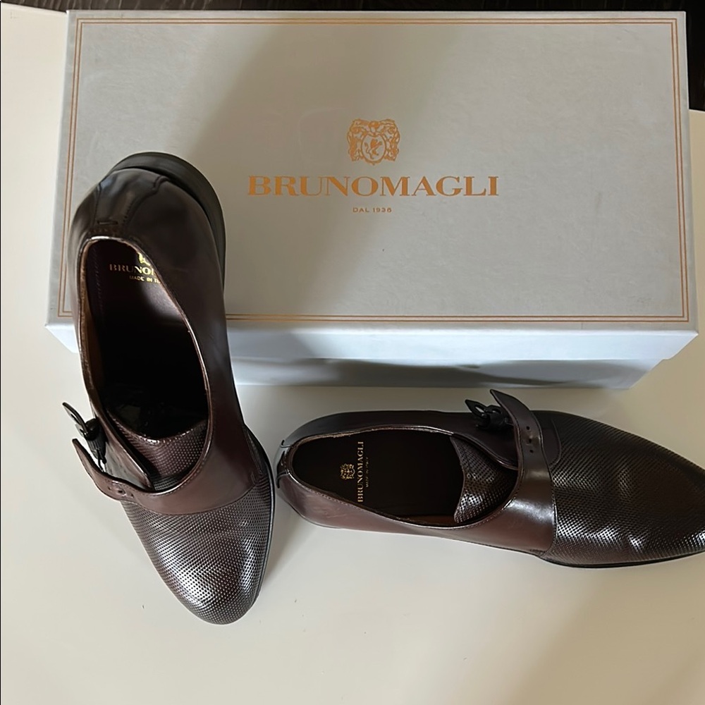 Bruno Magli Men's Brown Dress Shoes made in Italy